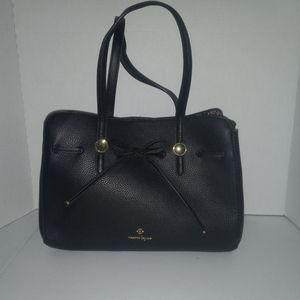 Nanette Lepore Arabelle Black Satchel Shoulder Bag Purse